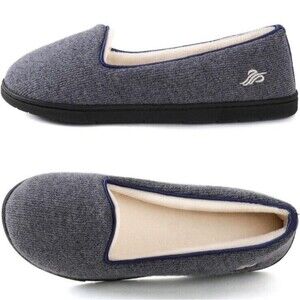 Wishcotton Women's Size 11US Cozy Light Slippers Memory Foam Slip On Rubber Sole